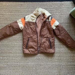 Vintage 70s style puffer jacket